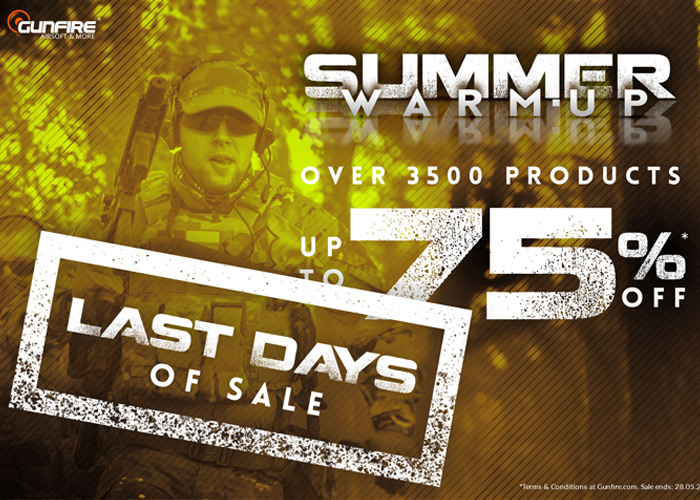 Gunfire Summer Warm-Up Sale Final Call