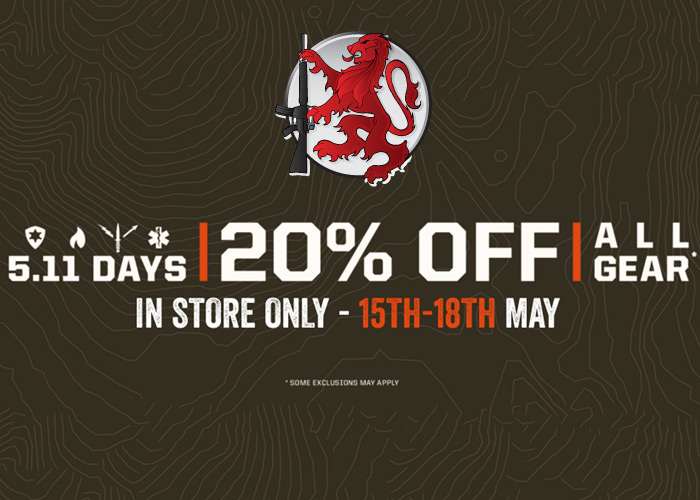 20% Off On 5.11 Gear At Land Warrior Airsoft