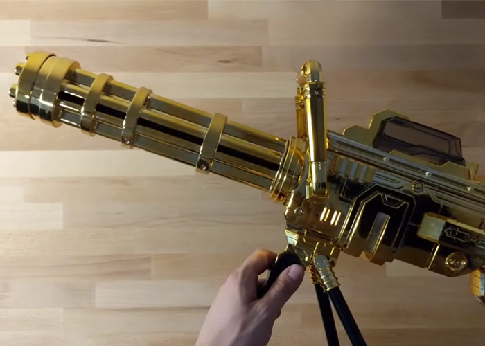 ASP Maxpower Orbeez Golden Minigun | Popular Airsoft: Welcome To The Airsoft World