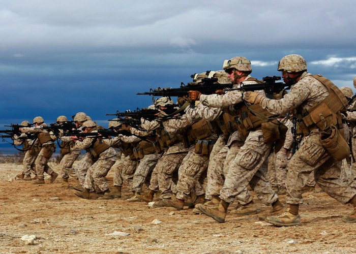 US Marines Glide in Stride Photo