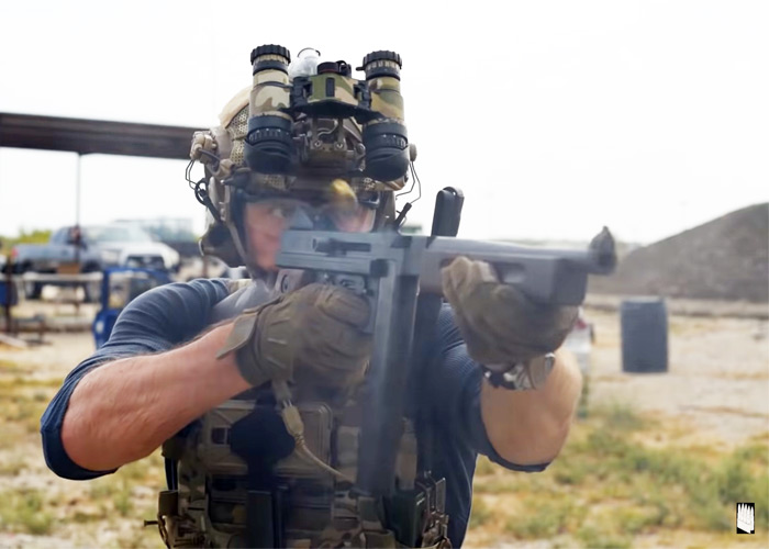 Garand Thumb With Thompson M1A1 SMG