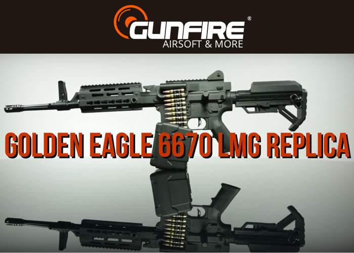 Gunfire Instant Video Golden Eagle 6670 LMG Popular Airsoft