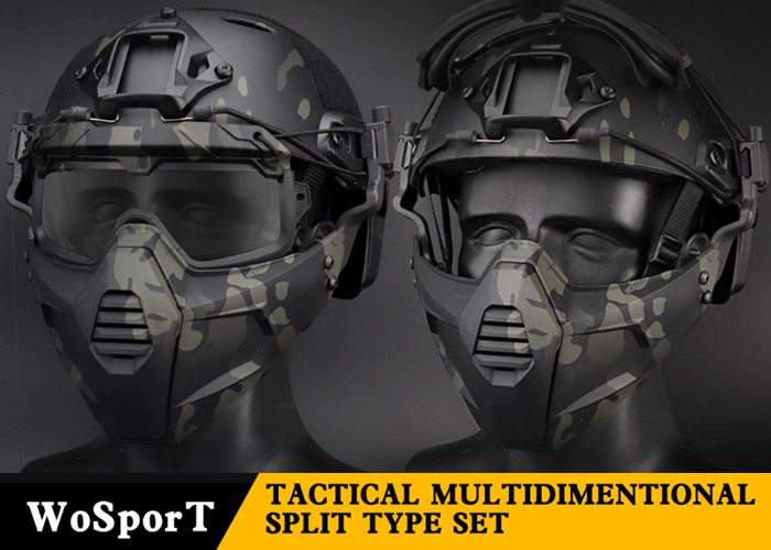 WoSport Multidimentional Split Type Mask Set