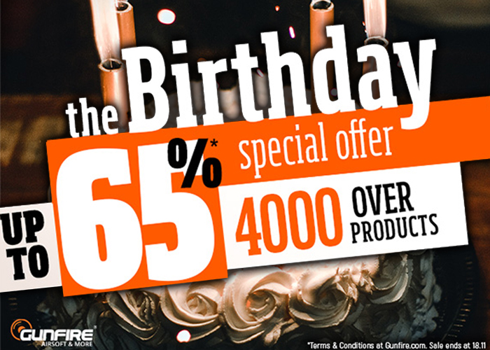 Gunfire 13th Birthday Celebration Sale