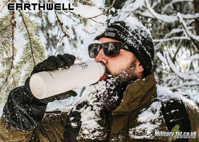 Military 1st: Earthwell Woodie Vacuum Bottle