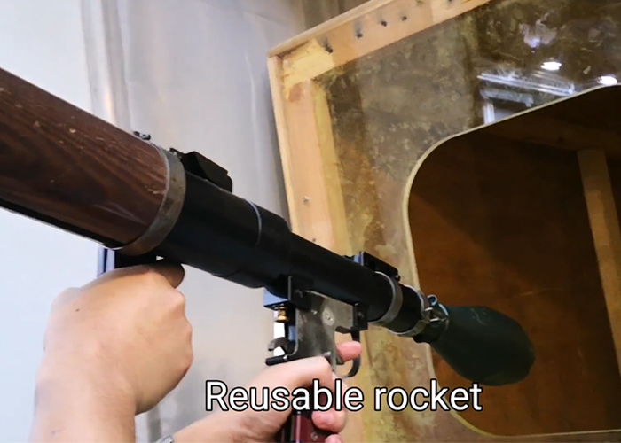 CRW Airsoft GBL CO2 RPG Rocket Demo