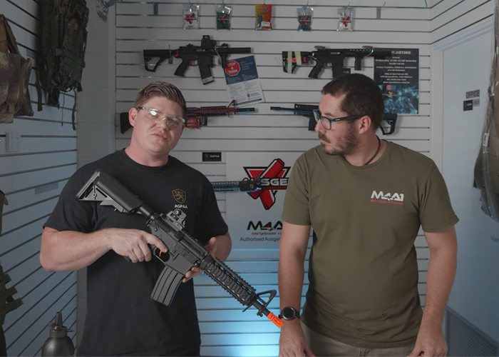 M4A1 Gel Blaster: CYMA Short Black Receiver Blaster 