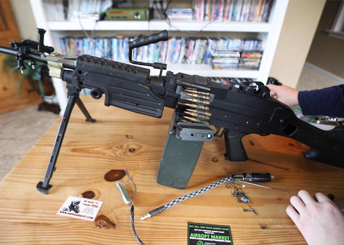 BattleMonkeys Airsoft: Installing A PolarStar Jack Into An M249