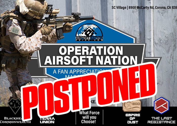 Evike.com Airsoft Nation 2020 Postponed