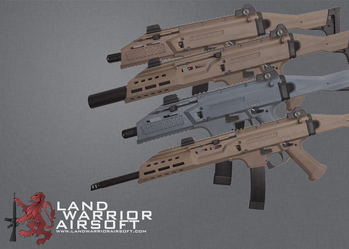 Land Warrior Airsoft FDE & Battle Ship Grey EVOs