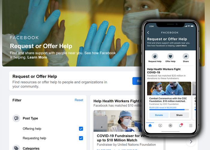Find People To Help In Your Area During The Pandemic With Facebook