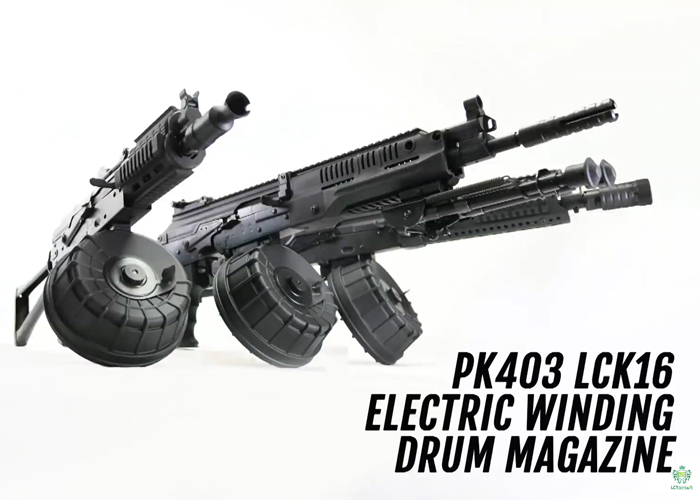 LCT Airsoft PK403 LCK-16 Drum Mag & New Railed Handguards