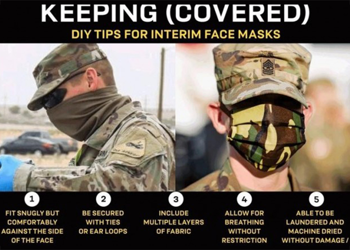 US Army's DIY Face Mask Advice