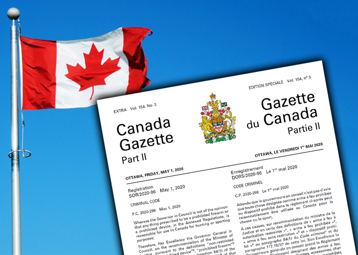 Canada Gazette Weapons Ban