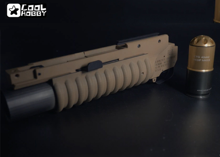Cool Hobby M203 Gas Power GEL Ball Grenade Launcher Kit Set