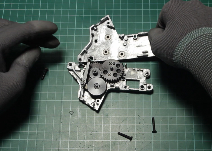 ICS M4 Rebuild Part 1 Shimming Gears Popular Airsoft To The