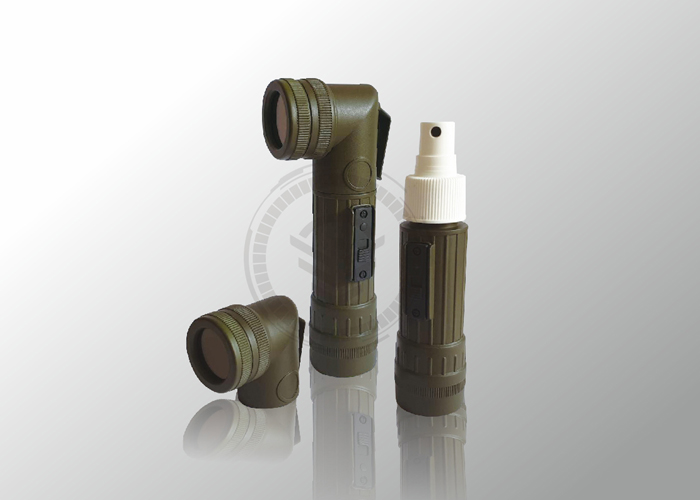 Retro Motif Army Flashlight-Style Spray Bottle