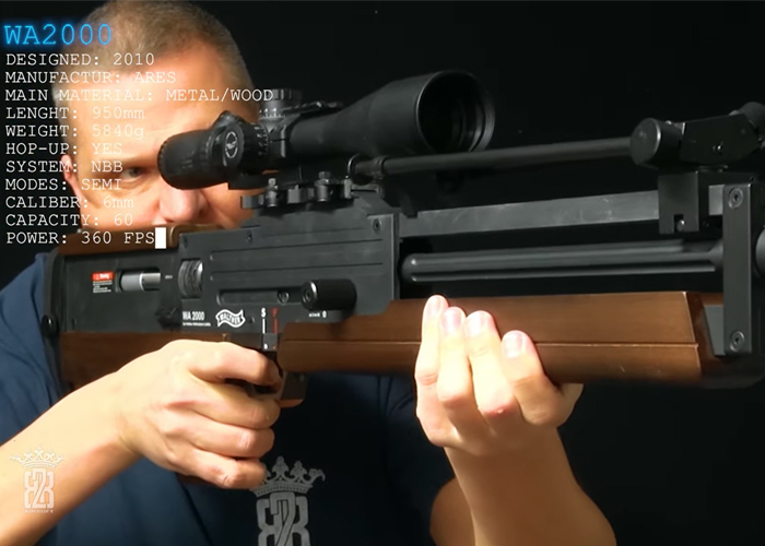 BB2K Airsoft Ares Walther WA2000 In "Gun In 60 Seconds"
