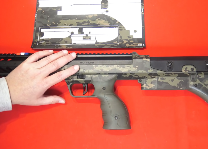 L'Antre Du Dingo Airsoft Skin Zone Camo Kit On SRS A1/SRS A2