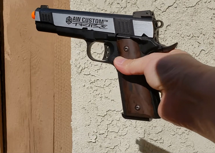 HK Airsoft & Airgun AW Tribe 1911 GBB Pistol Test