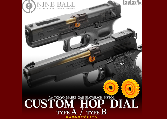 Laylax Nine Ball Custom Hop Dials For Marui GBB Pistols