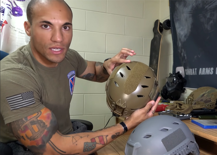 Combat Arms Channel: Real Bump Helmet vs Cheap Airsoft Knock-Off