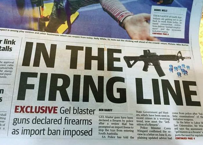 Gel Blaster Association Of Australia Class Action Against SAPOL Popular Airsoft To