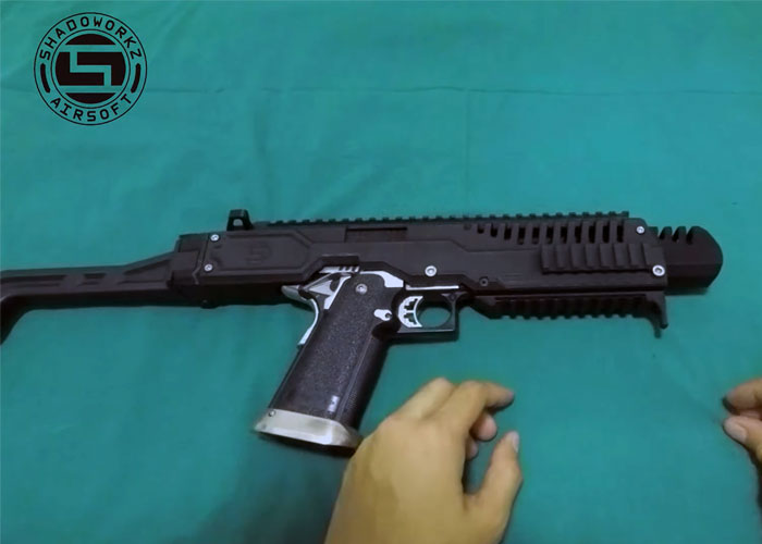 ShadoWorkz Airsoft 3D Printed SW01 Gen 2 Hi-Capa Carbine Kit