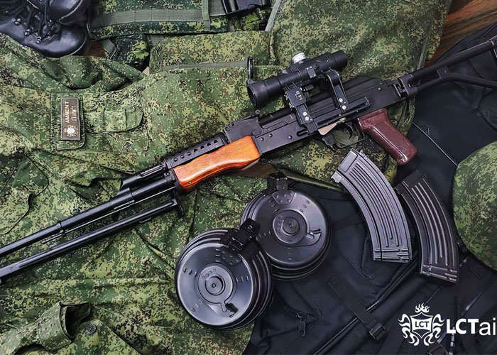 LCT Airsoft Steel Receiver & Drum Magazine