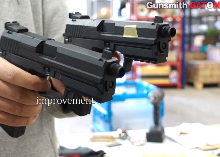 Gunsmith BATON USP CO2 GBB Sound Improvement