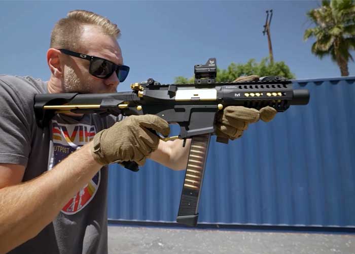 G&G CM16 ARP9 Stealth Gold Edition AEG Snap Shot Popular Airsoft