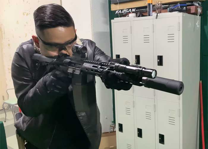 Jeff The Kid Cerakote Surefire-Style SOCOM 5.56 Mini Suppressor