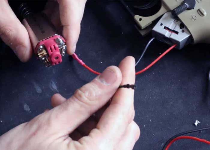 Real Deal Airsoft Fitting New MOSFET Wires To Your Motor
