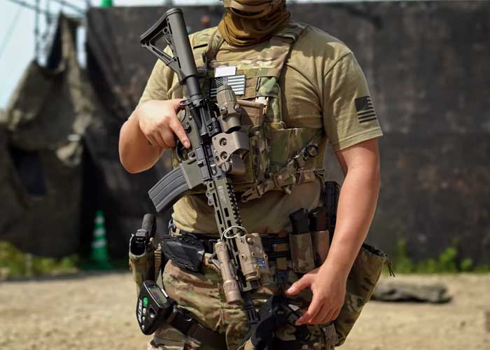 Geissele MK4 FBI HRT Inspired VFC M4 GBB Rifle | Popular Airsoft 