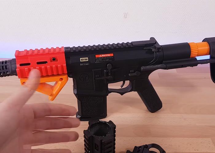 Airsoft 3D Amoeba KW01 PDW & 3D-Printed Accessories