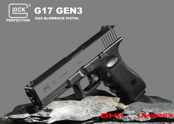 GHK Glock 17 Gen 3 GBB Pistol