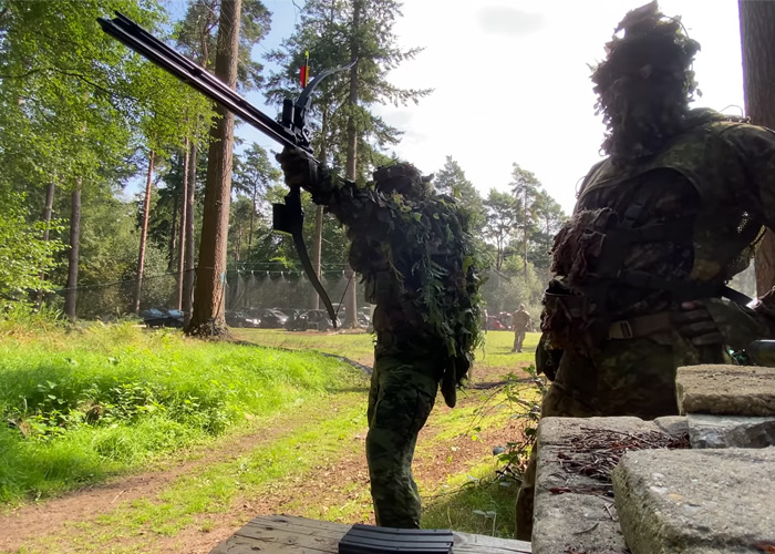Airsoft CamMan: Guy Brings Bow To Airsoft Game