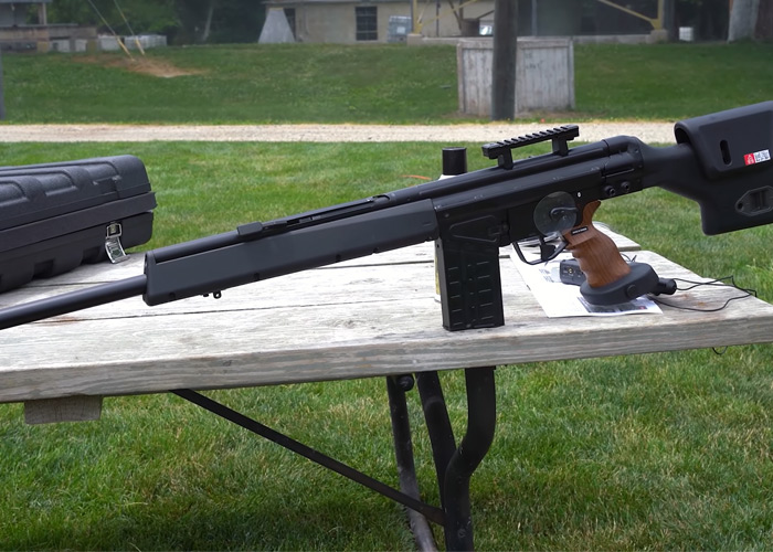 DesertFox Airsof Broken PSG-1 Gas Blowback Sniper Rifle