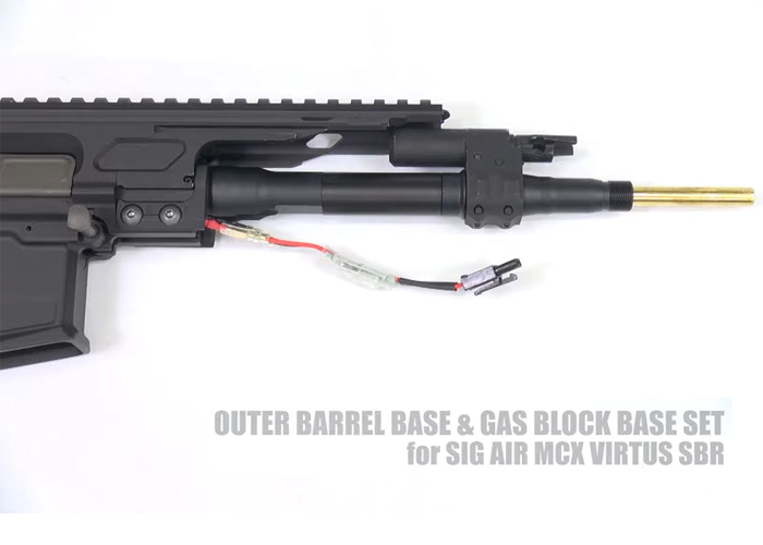Laylax First Factory MCX Outer Barrel & Gas Block Base Set