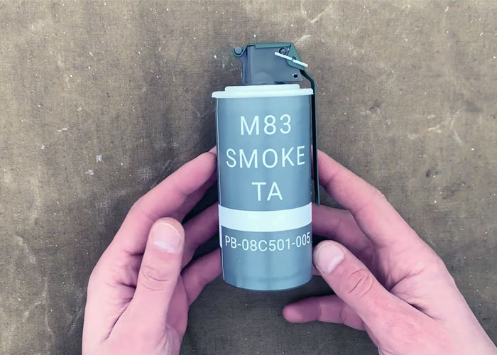 Black Winter Airsoft StrikeArt M83 Smoke Grenade Popular Airsoft