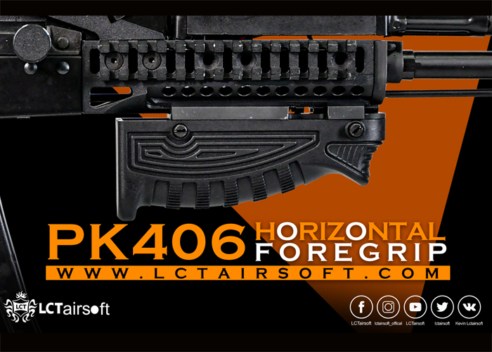 LCT Airsoft PK406 Horizontal Foregrip & PK407 Lower Handguard