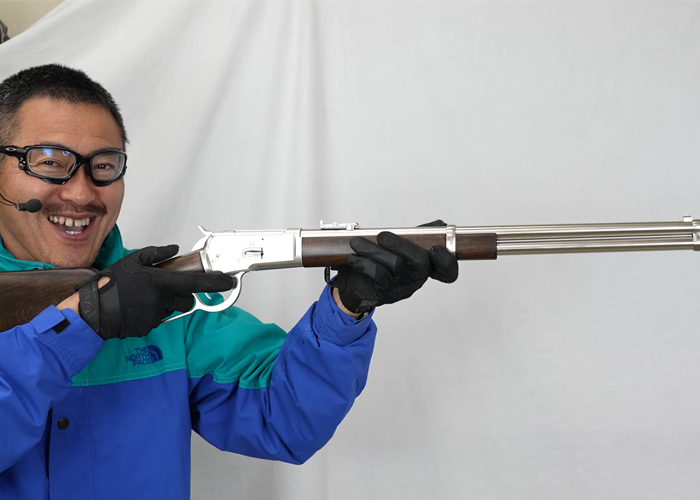 Marushin Winchester M1892 Silver Luxury Beech Stock