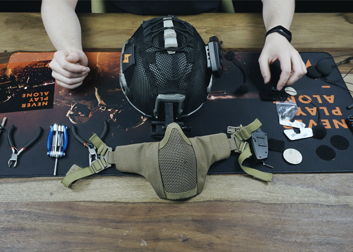 Installing BattleLink in a Mesh Mask Popular Airsoft To The