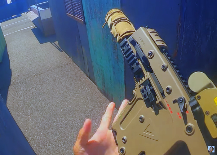 Maydaysan Airsoft Krytac KRISS Vector In Action At  "Resident Evil" Field in Japan 