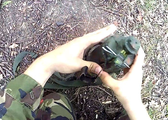 Fulcrum Airsoft Bouncing Betty Land Mine Gameplay