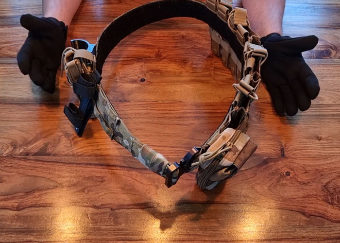 FRV tailoring black shooters belt 