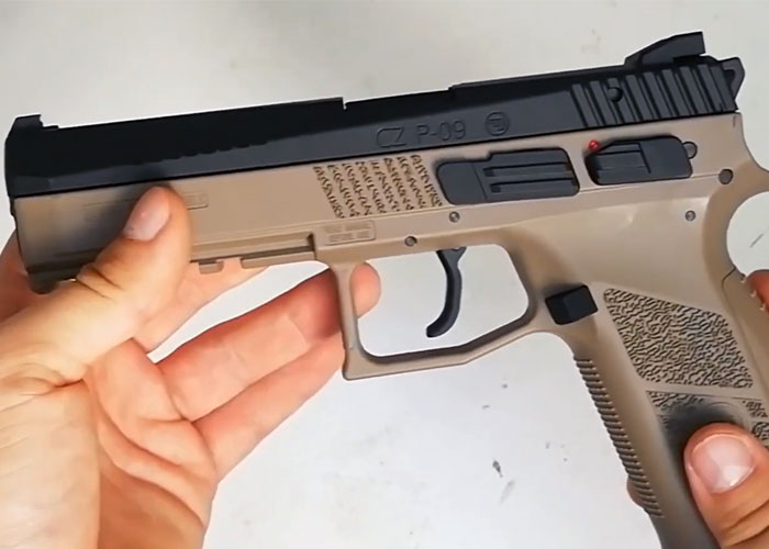 Fulcrum On The ASG CZ P09 Gas Blowback Handgun Popular Airsoft
