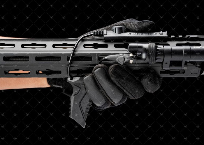 Strike Industries LINK Angled HandStop with Cable Management System