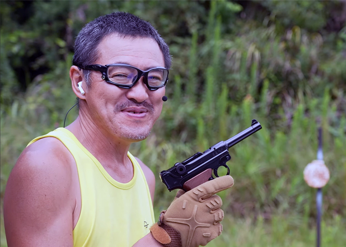 Mach Sakai With The Tokyo Marui Ruger P08 Air Cocking Pistol