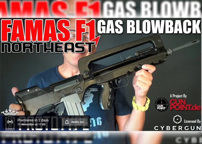 Incoming! Licensed FAMAS F1 Gas Blowback Bullpup Rifle